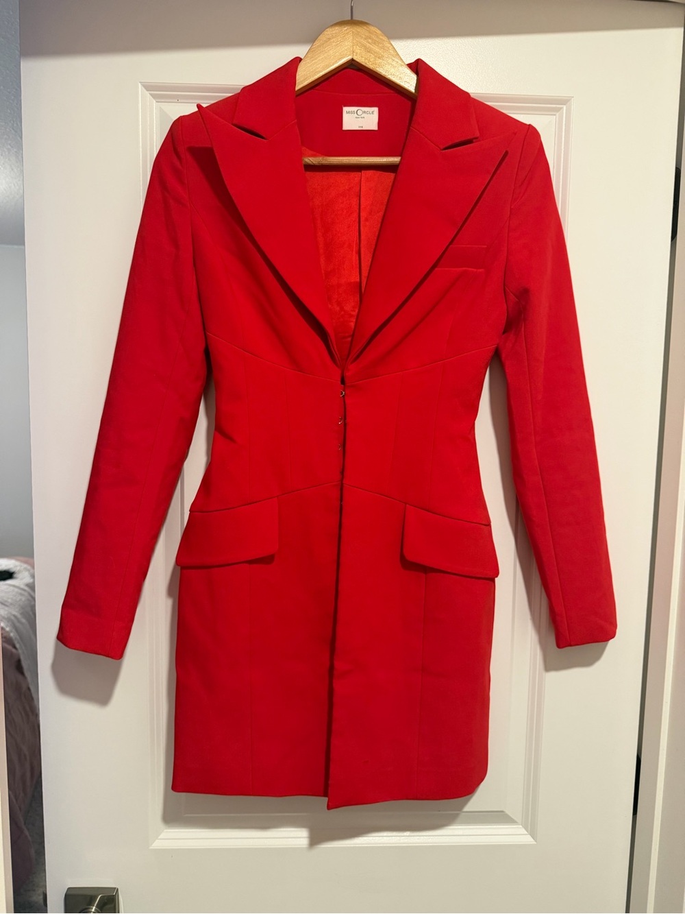 Red Tailored Women's Blazer- White House Black Market